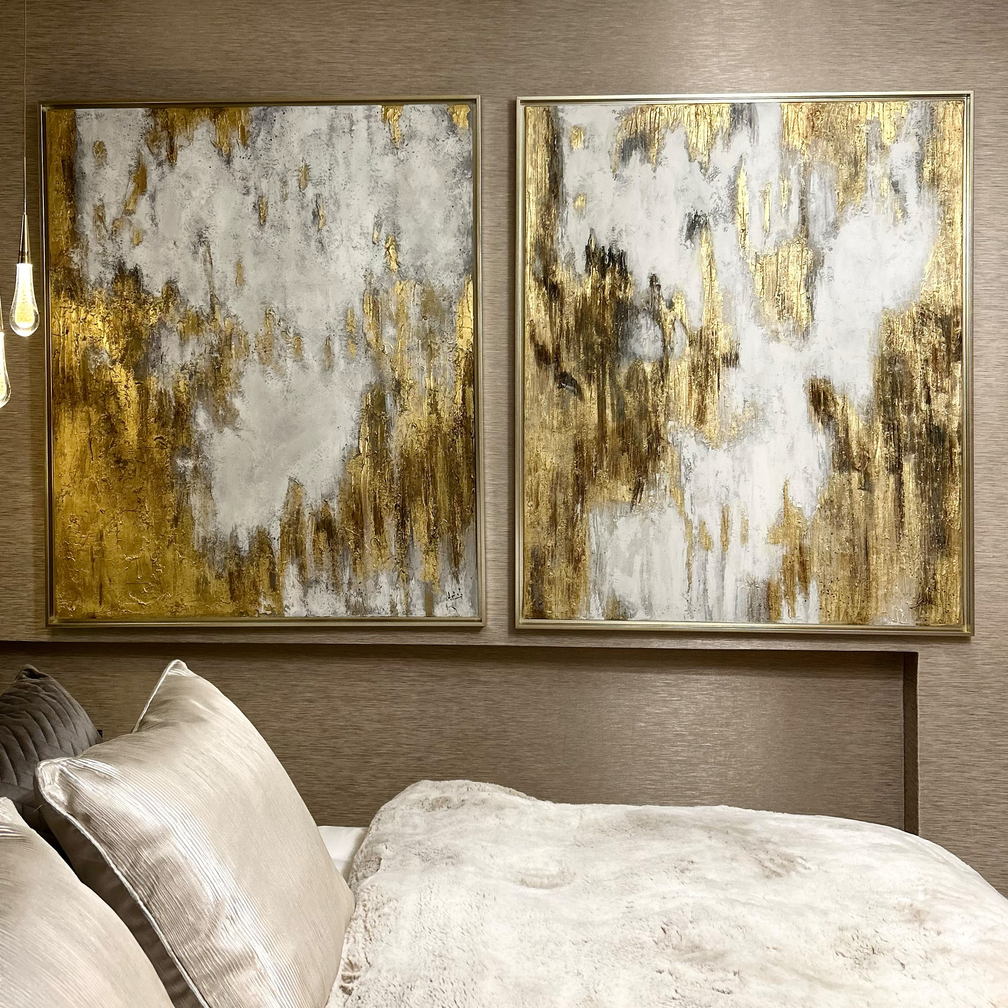 Original Gold Leaf Abstract Painting
