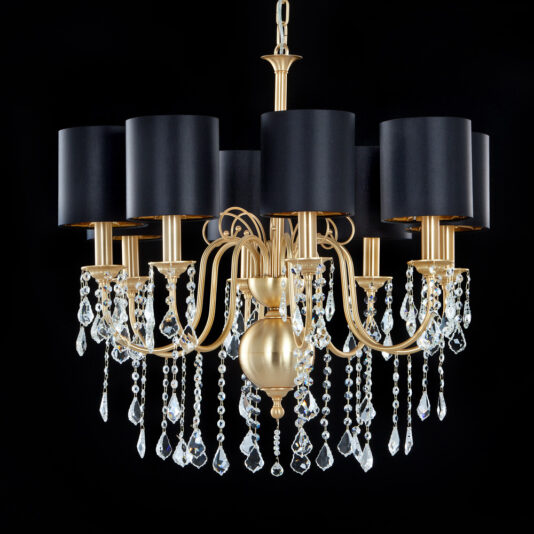 High End Crystal Gold Chandelier