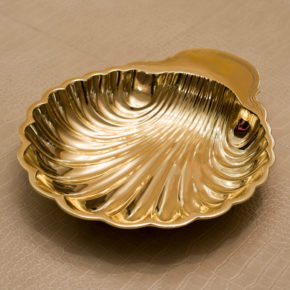 Large Brass Shell Bowl - Juliettes Interiors