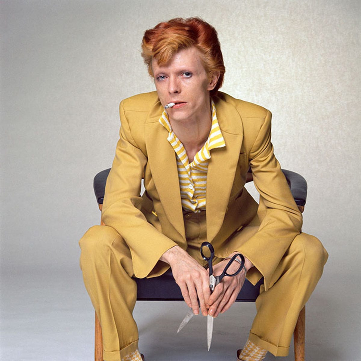 gift guide, David Bowie in yellow suit, limited edition signed print, Victoria and Albert Museum shop