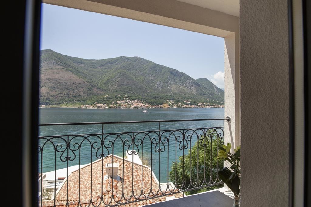 Allure Palazzi Hotel, Montenegro, view of Kotor Bay from balcony