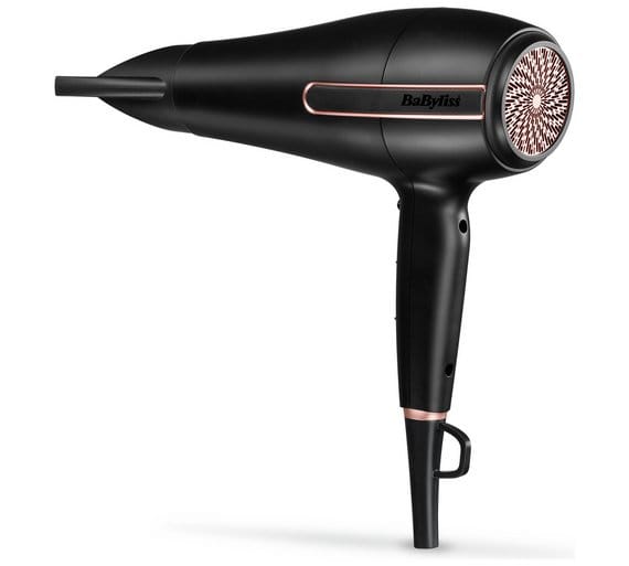 Impress the guests, Babyliss Super Power Pro hairdryer, black and pink
