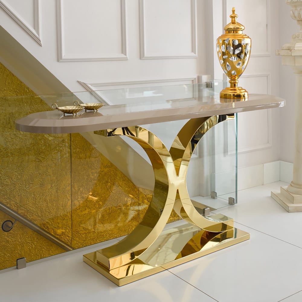 Ex-display-24-Carat-Gold-and-Lacquer-Designer-Console-Table-1
