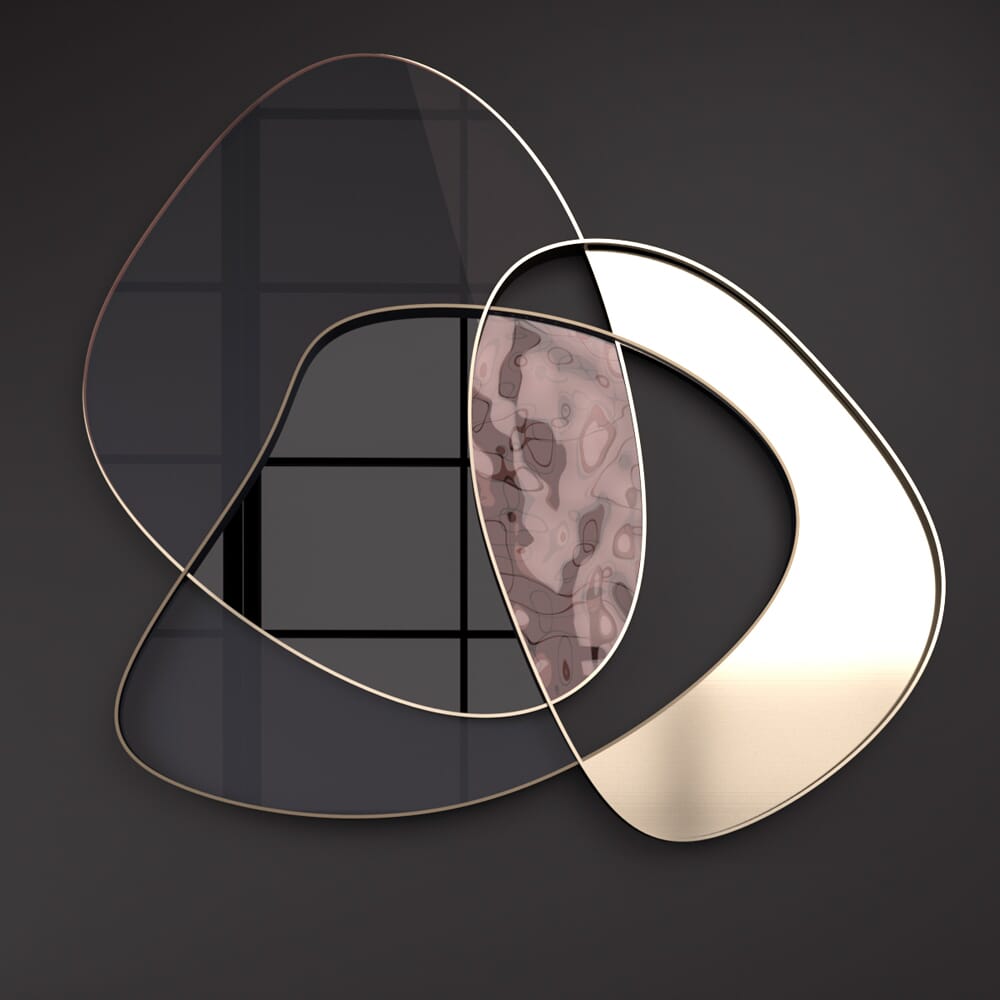 new arrivals, modern abstract mirror