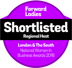 Forward Ladies Awards Badges 2016 London Shortlisted