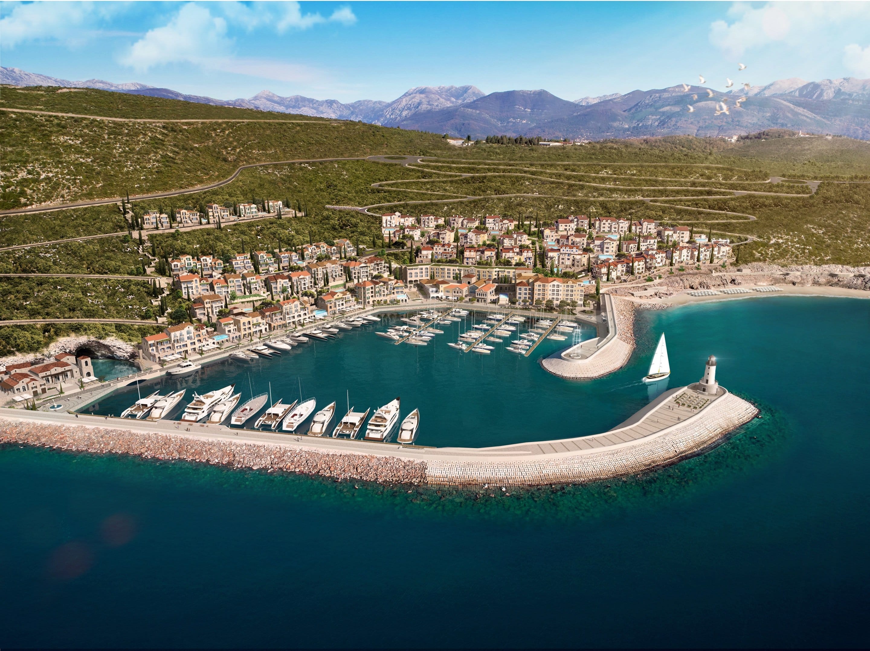Lustica Bay Montenegro, new marina
