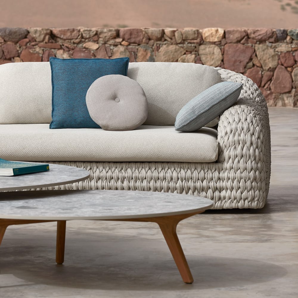 As seen on Instagram, Linda Clayton Writes, luxury jumbo woven rope outdoor sofa
