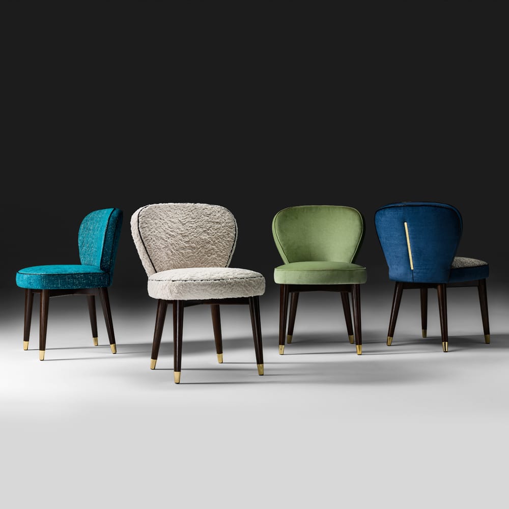 Luxury Italian Designer Chair various fabrics