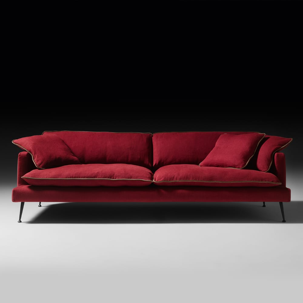 Modern Italian Linen Fabric Designer Sofa