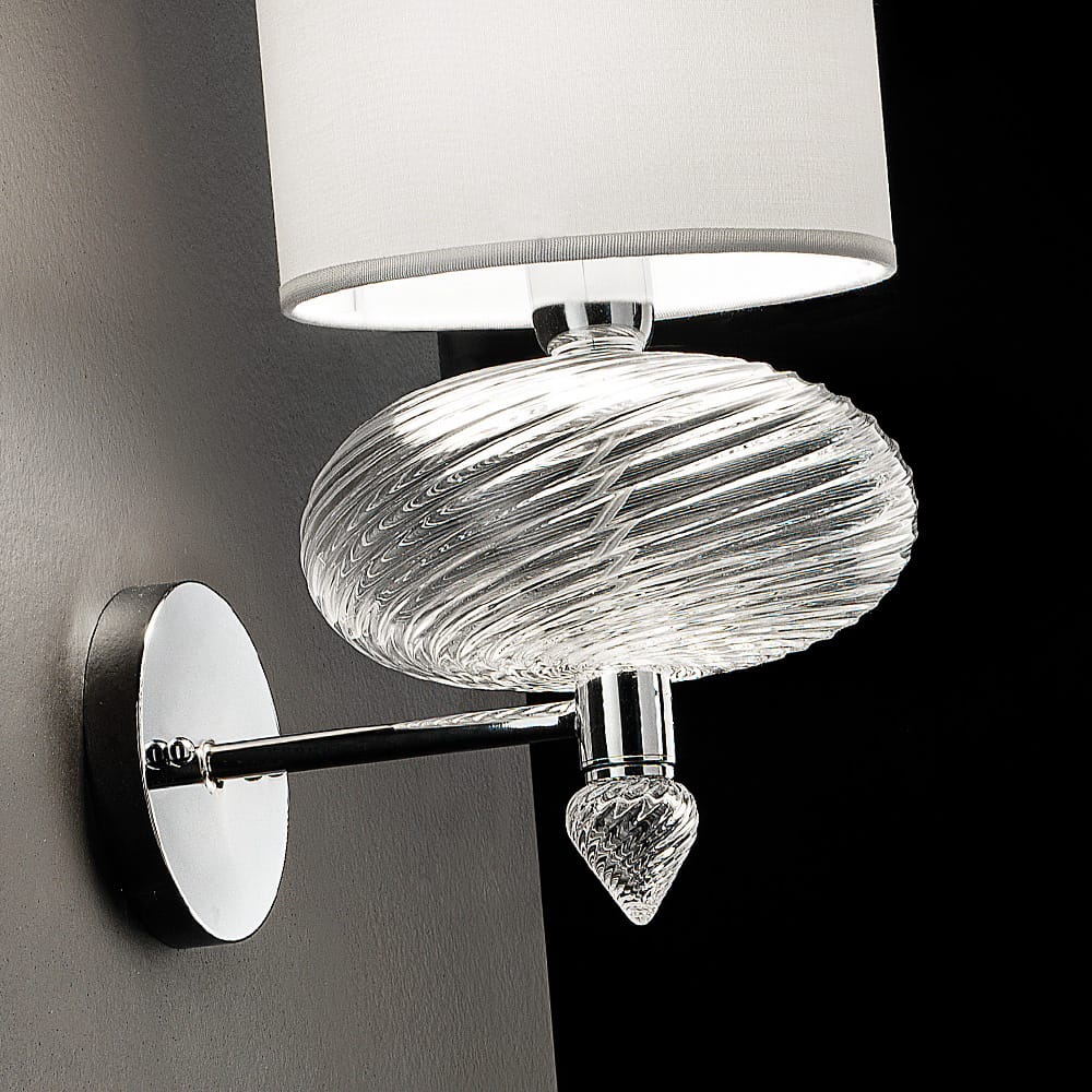 hand crafted murano glass finish lamp