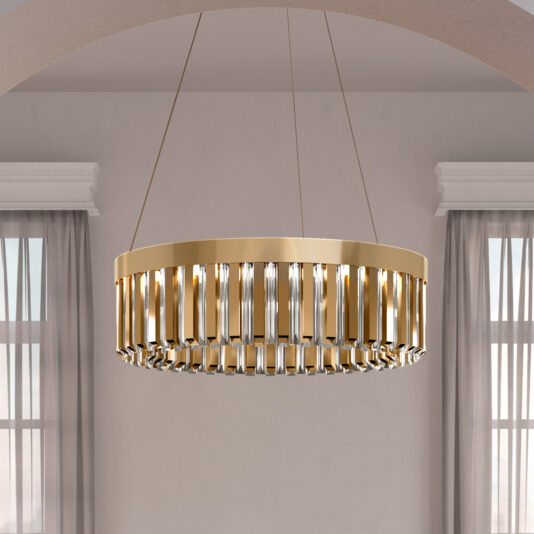 Luxury Designer 24 Carat Gold Plated Chandelier