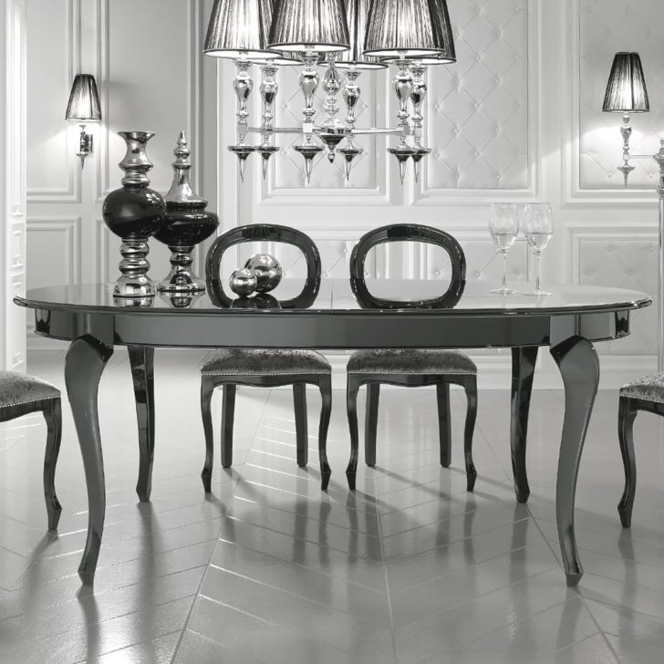 black high dining table