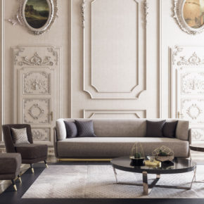 Contemporary Designer Italian Quilted Nubuck Sofa - Juliettes Interiors