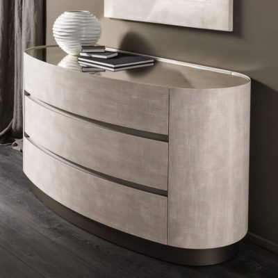 Contemporary Designer Oval Chest Of Drawers - Juliettes Interiors