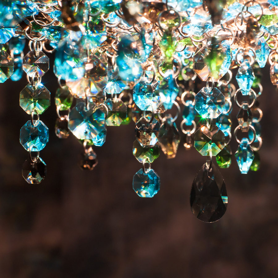 Contemporary Domed Crystal Chandelier - Juliettes Interiors