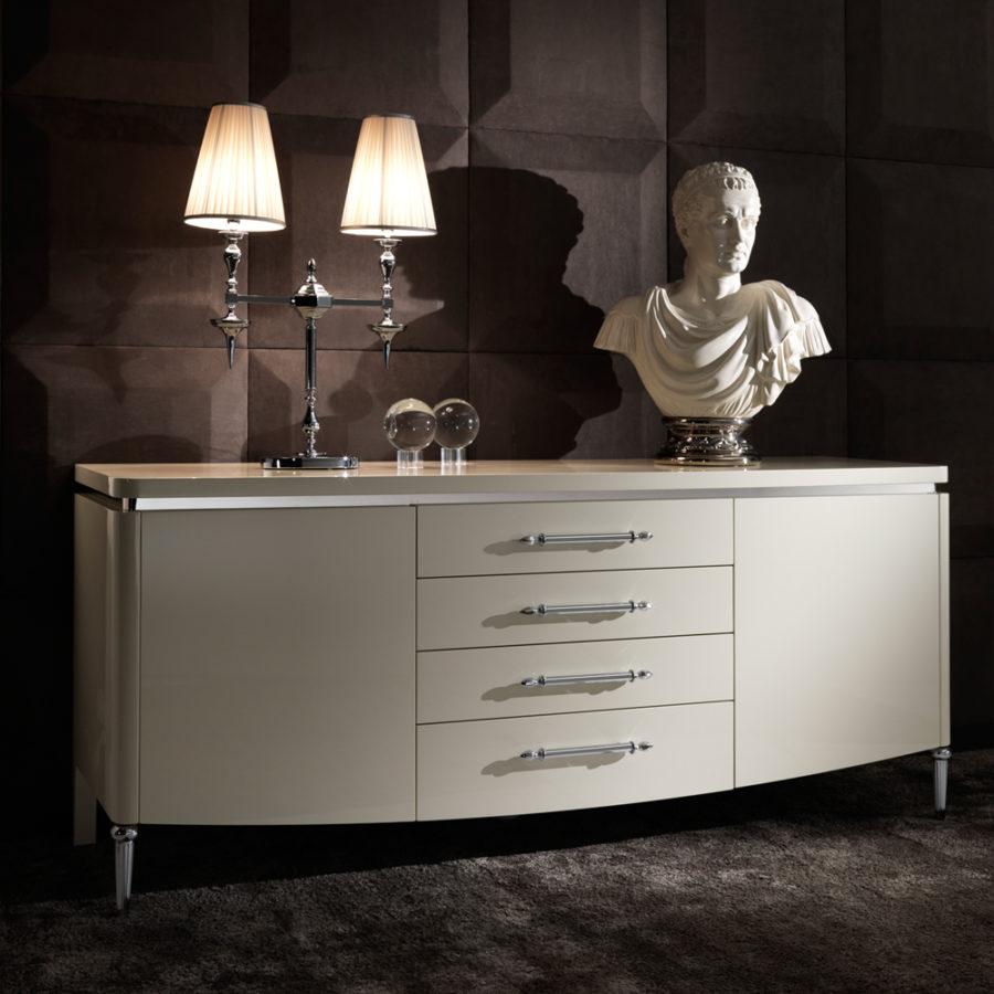 High Gloss Lacquered Designer Buffet - Juliettes Interiors