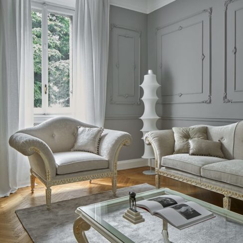 High End Designer Italian Classic Louis Armchair - Juliettes Interiors
