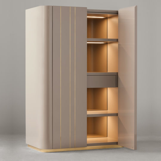 Italian Designer Contemporary Lacquered Cabinet - Juliettes Interiors