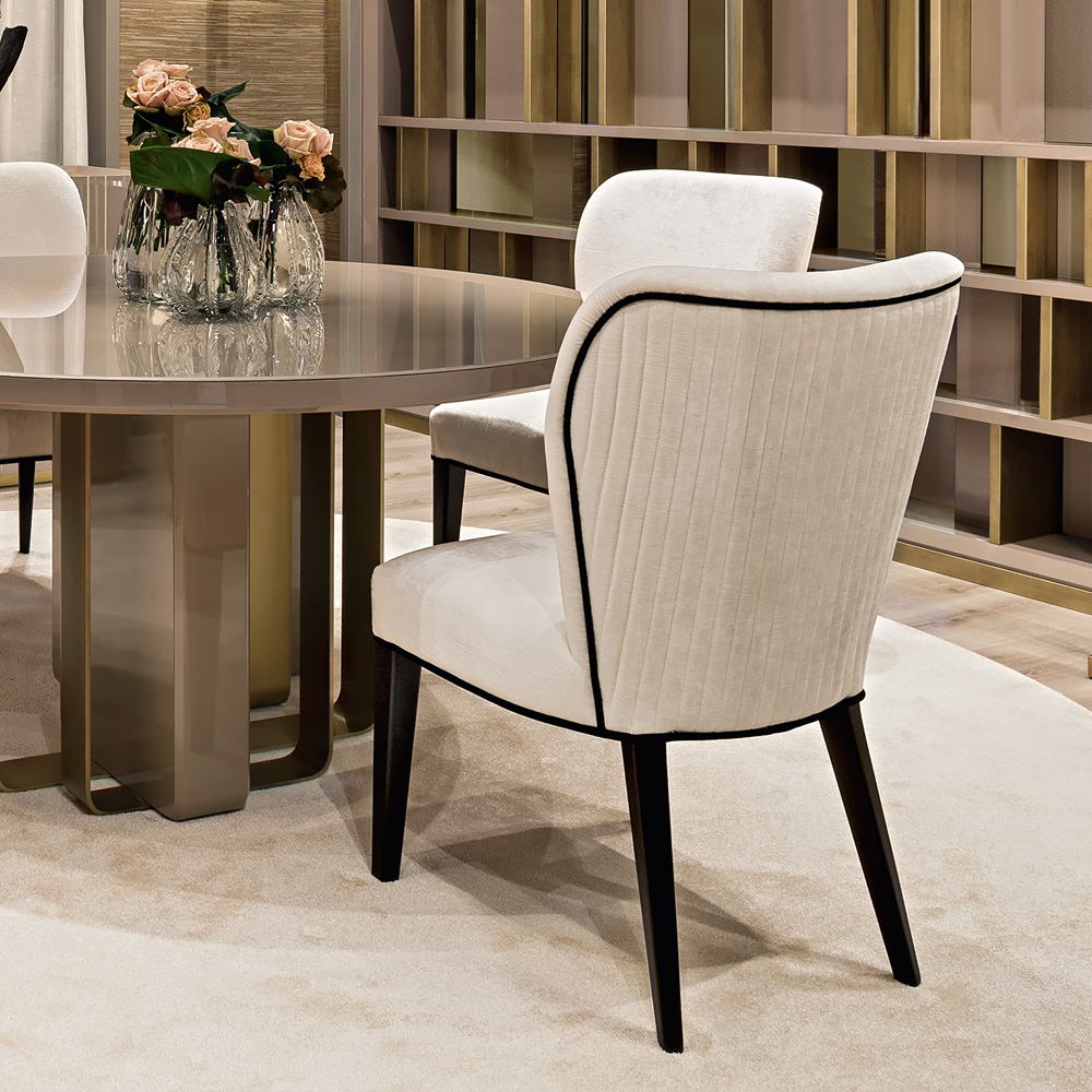 Luxury Velvet Italian Designer Dining Chair 1 