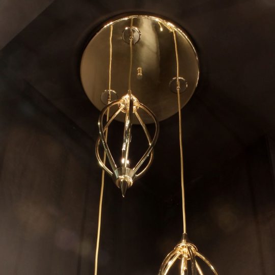 Modern Crystal Triple Pendant Chandelier - Juliettes Interiors