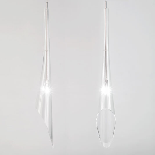 Italian Designer Single Crystal Glass Pendant Light