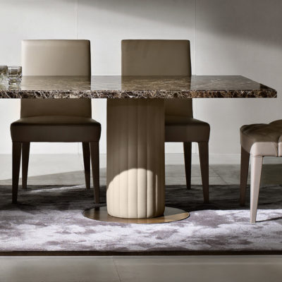 Modern Italian Designer Marble Dining Table Set - Juliettes Interiors