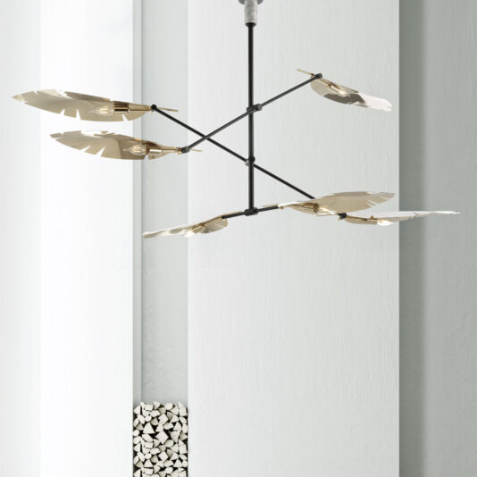 Contemporary Italian Leaf Chandelier