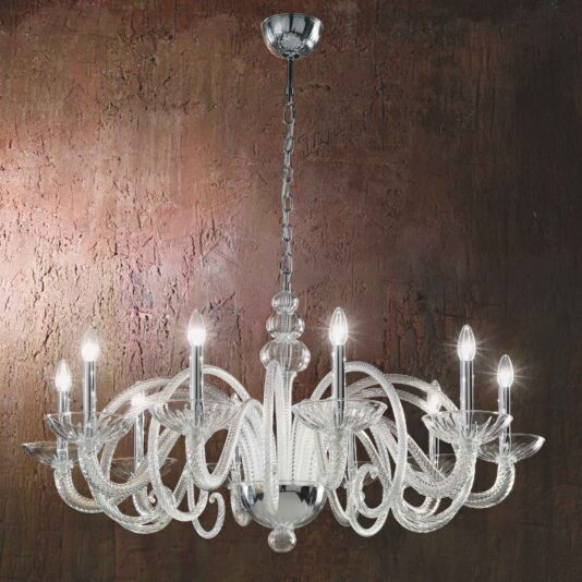 Two Tier Murano Glass Chandelier