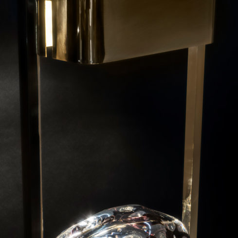 Modern Table Lamp With Crystal Base - Juliettes Interiors