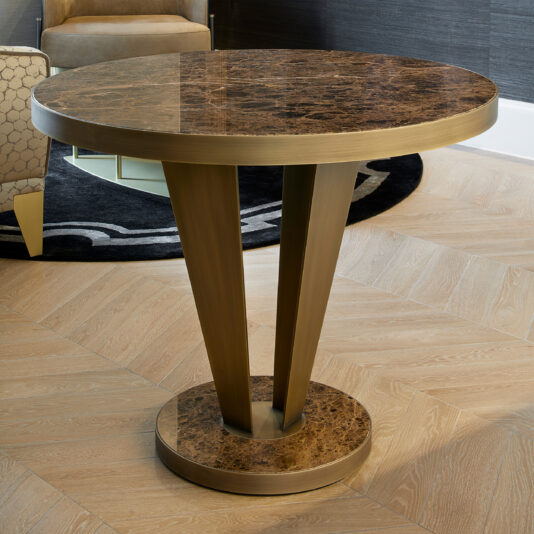 Small Modern Round Marble Dining Table