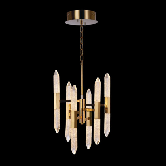 Exclusive Gold Vertical Crystal Chandelier