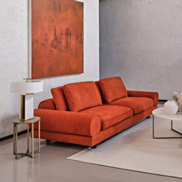 Contemporary Retro Inspired Designer Leather Sofa 5 364x364 