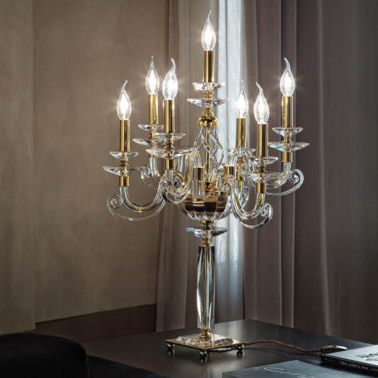Candle Chandelier Style Table Lamp