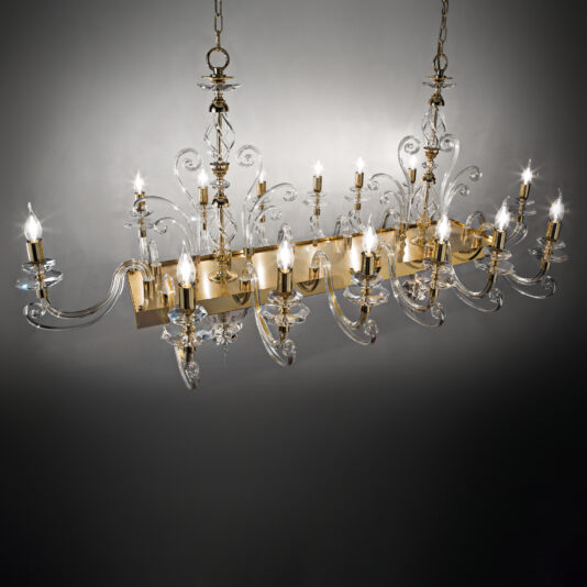 Rectangular Classic Candle Style Chandelier