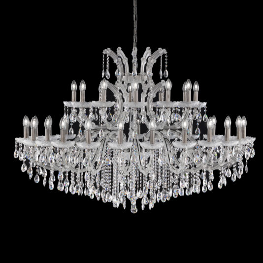 Satin Glass Classic Style Chandelier