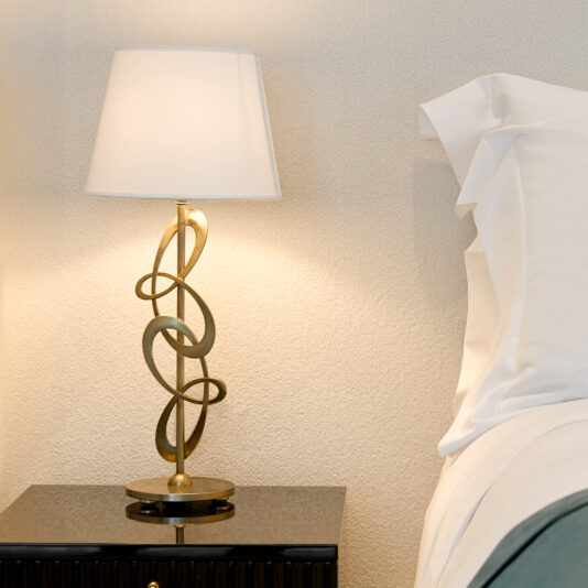 Contemporary Twisted Table Lamp