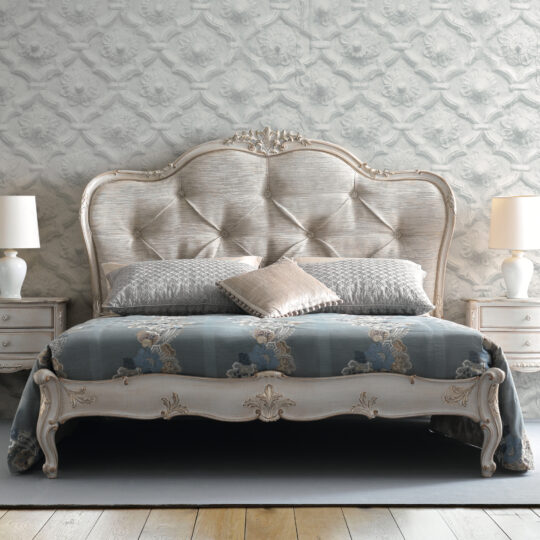 High End Button Upholstered Bed